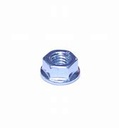 Hex nut ribbed 6mm